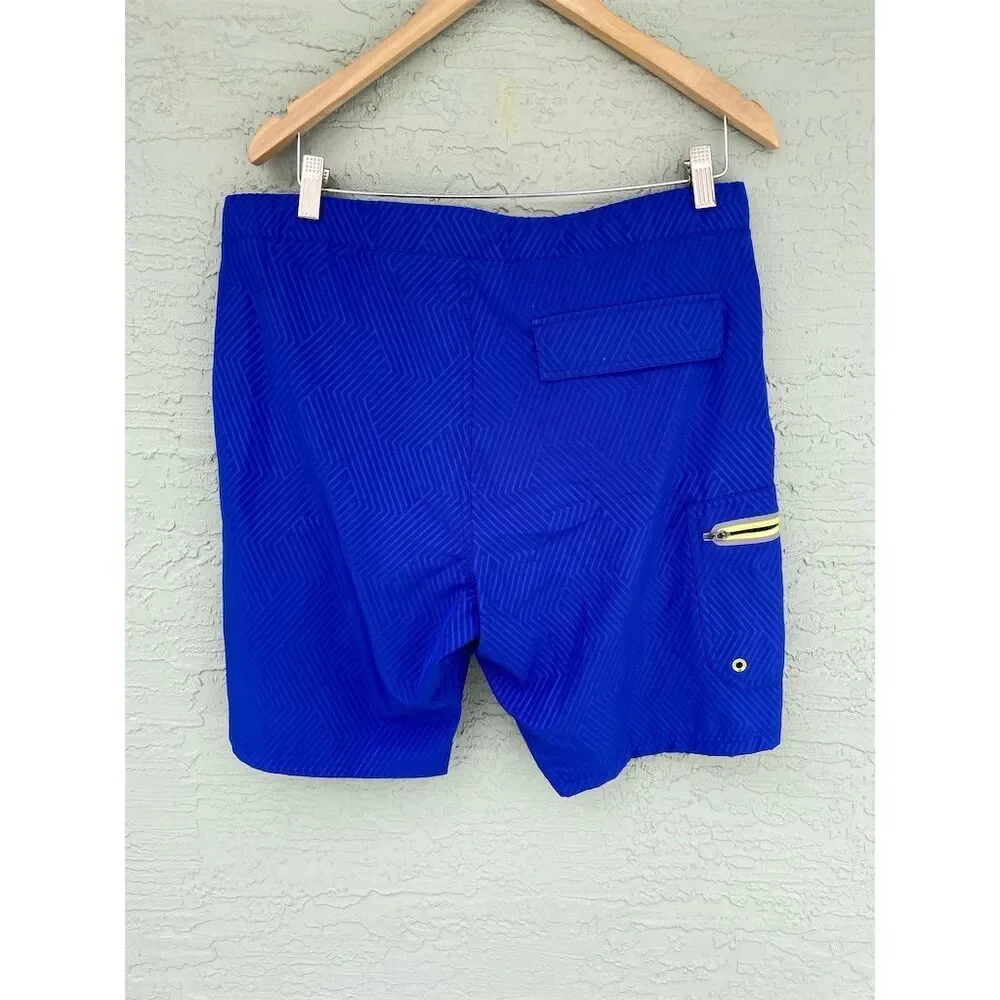 ZeroXposur Men's Quick Dry Swim Trunks Blue M Standard Comfort Waistband